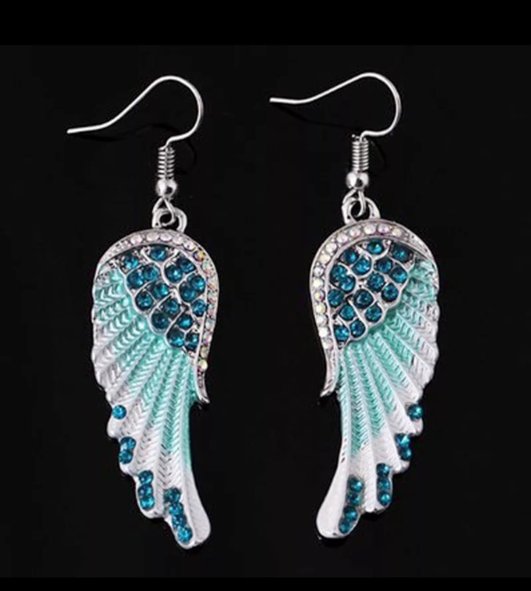 Inspirational Angel Wings Hanging Dangle Angel Wings Earrings