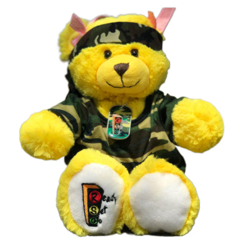 Ready Set Go Limited Edition 15" Inspirational Warrior Bear in Camouflage Outfit