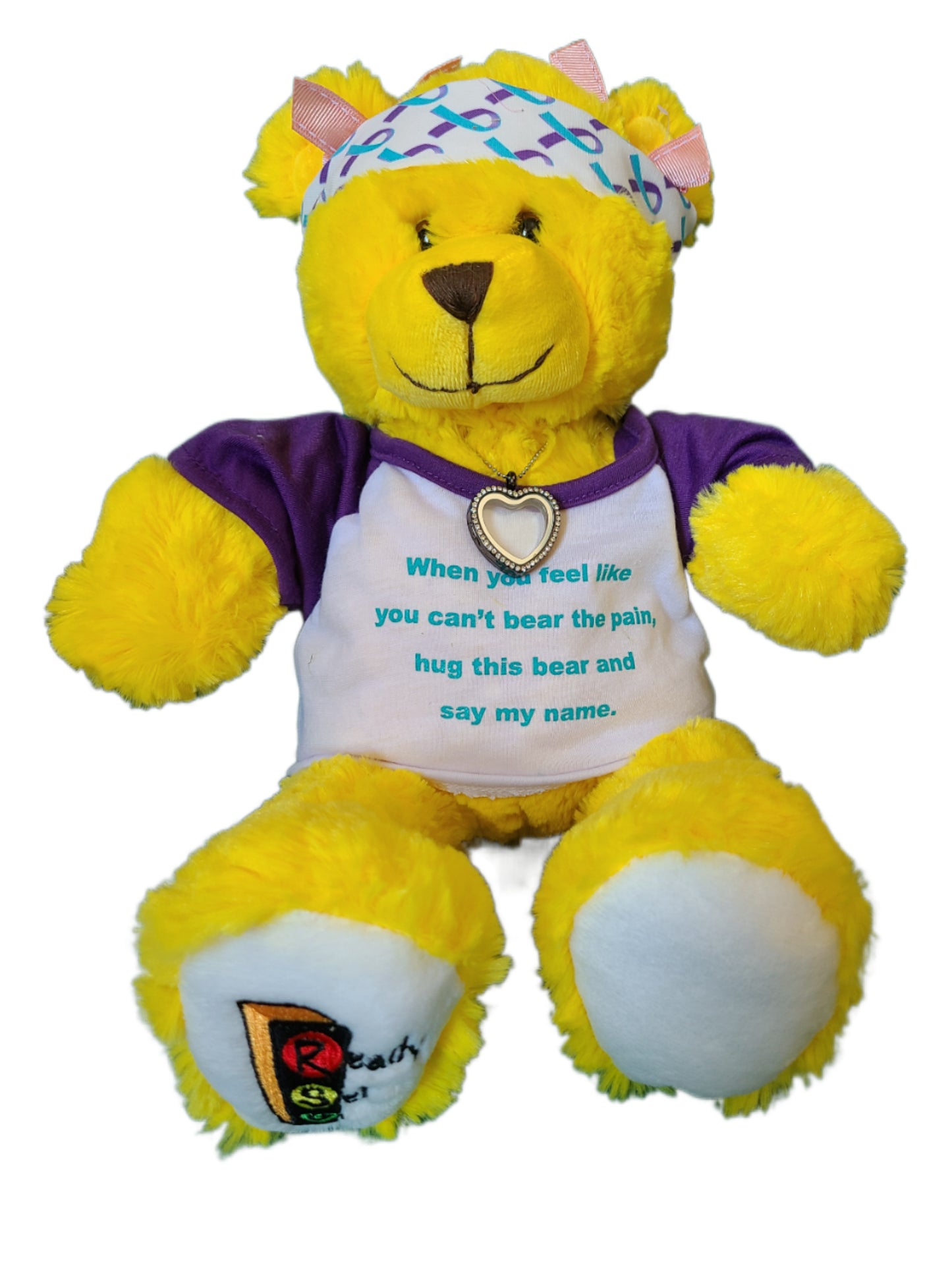 Ready Set Go Inspirational Suicide Awareness Bear
