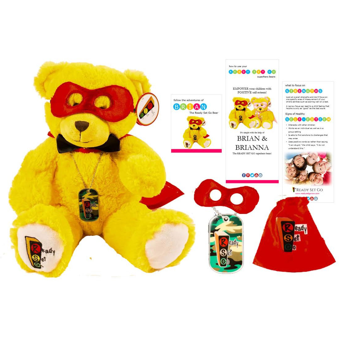 Ready Set Go Super Hero Anti-Bullying Play Therapy Bear