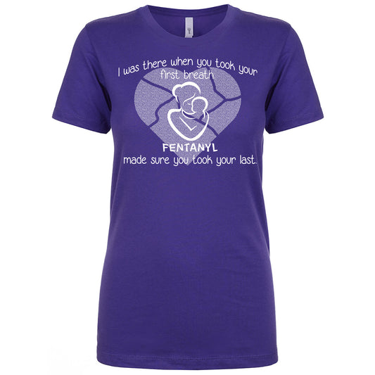 Women's Fentanyl Awareness T-Shirt Provides a Powerful Message